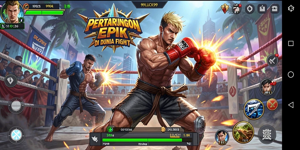 Gameplay mendebarkan di 99LUCK99 dengan pertarungan yang intens.