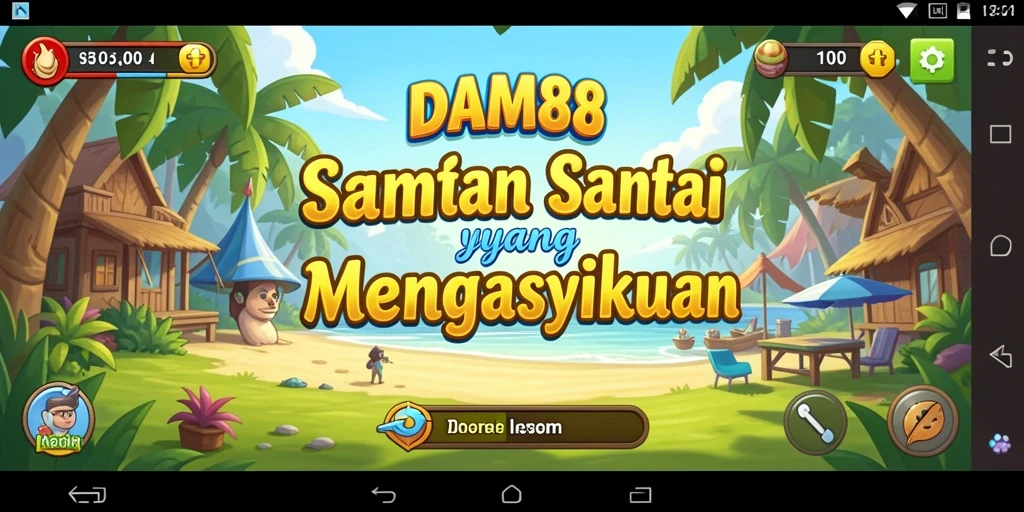 Screenshot tampilan gameplay DAM88 yang menarik dan ceria.
