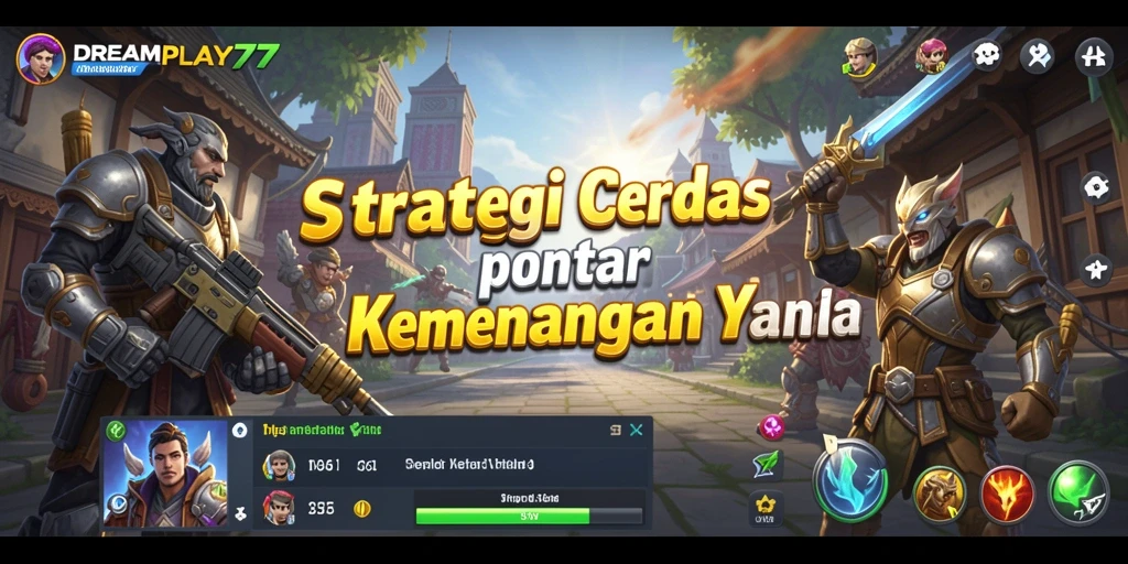 Tampilan menarik dari gameplay strategis DREAMPLAY77.