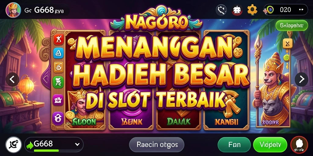 Gameplay menarik G668 dengan berbagai tema Slot.