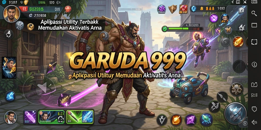 Tampilan utama GARUDA999 dengan fitur-fitur Utility yang menarik.