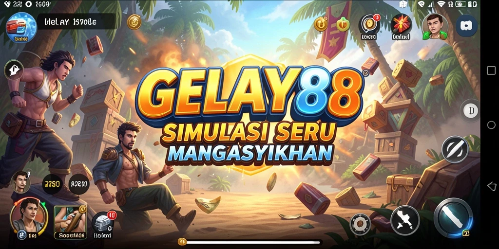 Screenshot utama GELAY88 menampilkan serunya gameplay simulasi yang mendebarkan.