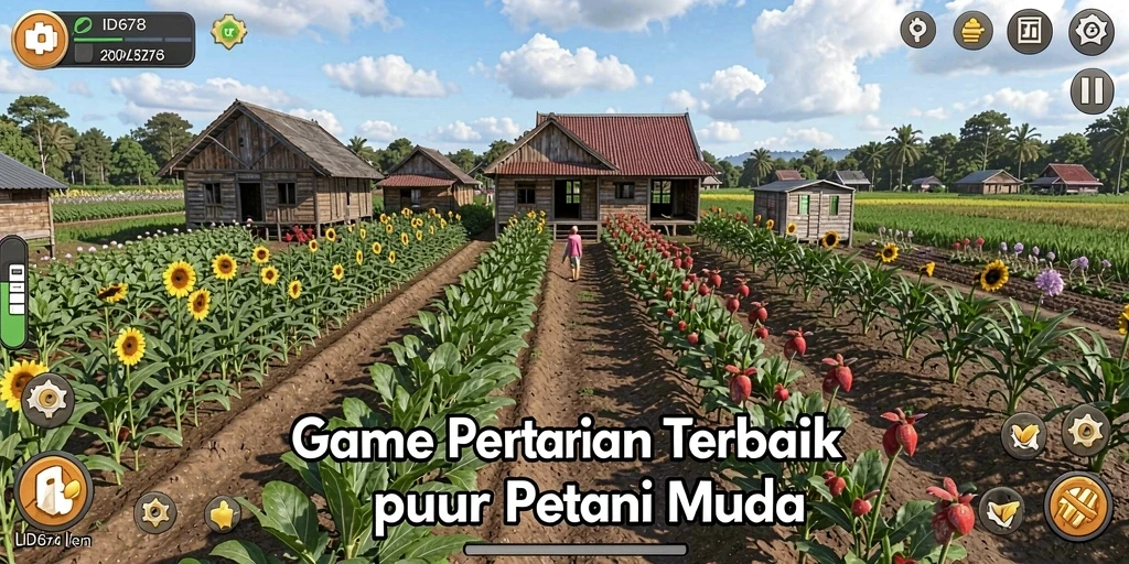 Gameplay menarik dari ID678 dengan berbagai aktivitas pertanian.