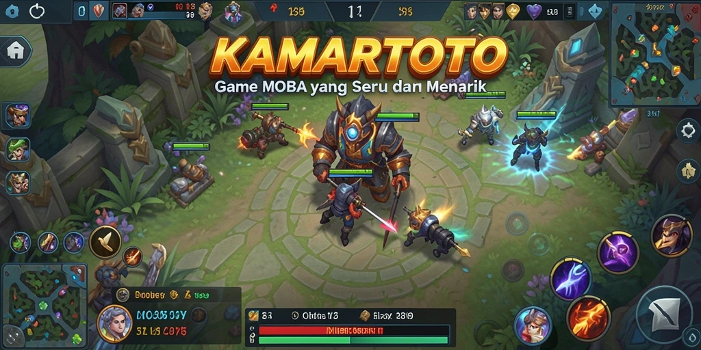 Screenshot gameplay KAMARTOTO menunjukkan aksi pertarungan yang seru.