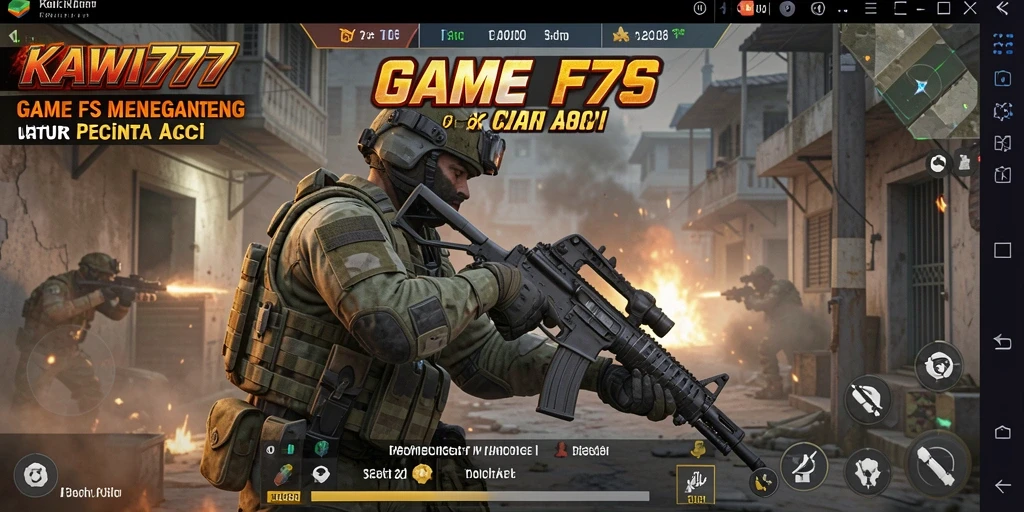 Tampilan gameplay KAWI777 yang mendebarkan dan penuh aksi.