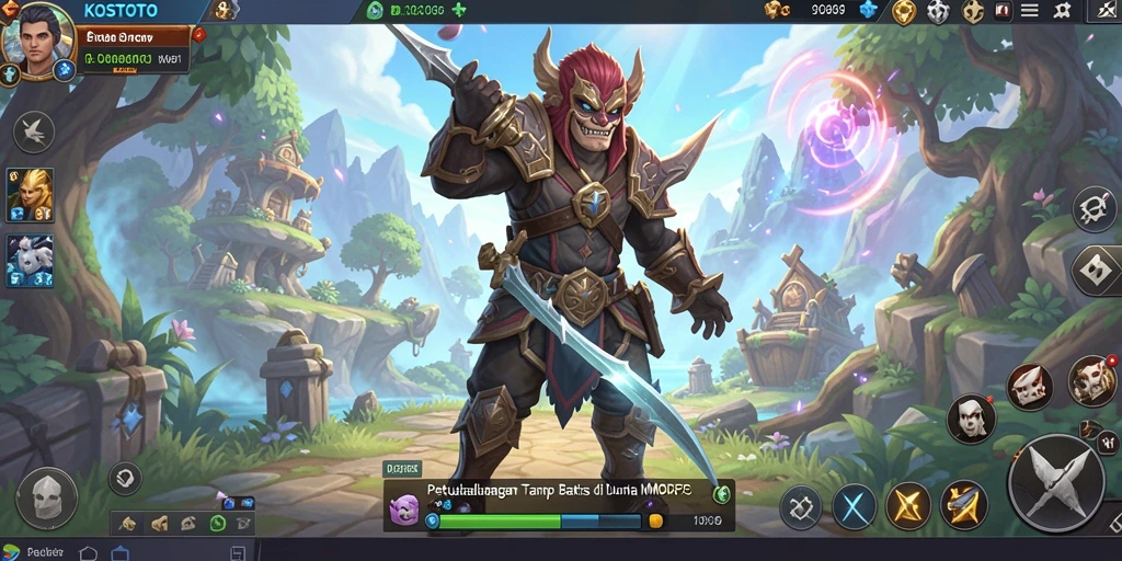 Gameplay KOSTOTO yang seru dan penuh aksi di dunia MMORPG.