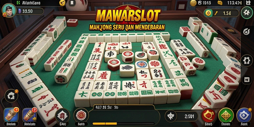 Screenshot utama MAWARSLOT menampilkan gameplay Mahjong yang menawan.