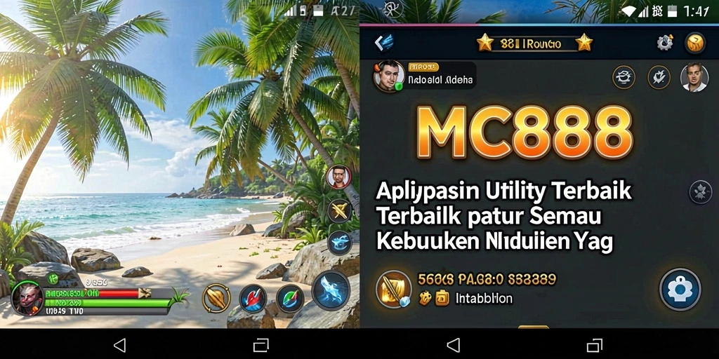 Tampilan utama MC888 dengan berbagai fitur Utility yang lengkap.