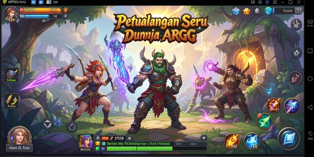Gameplay seru MPO08 dengan aksi pertarungan yang dinamis.