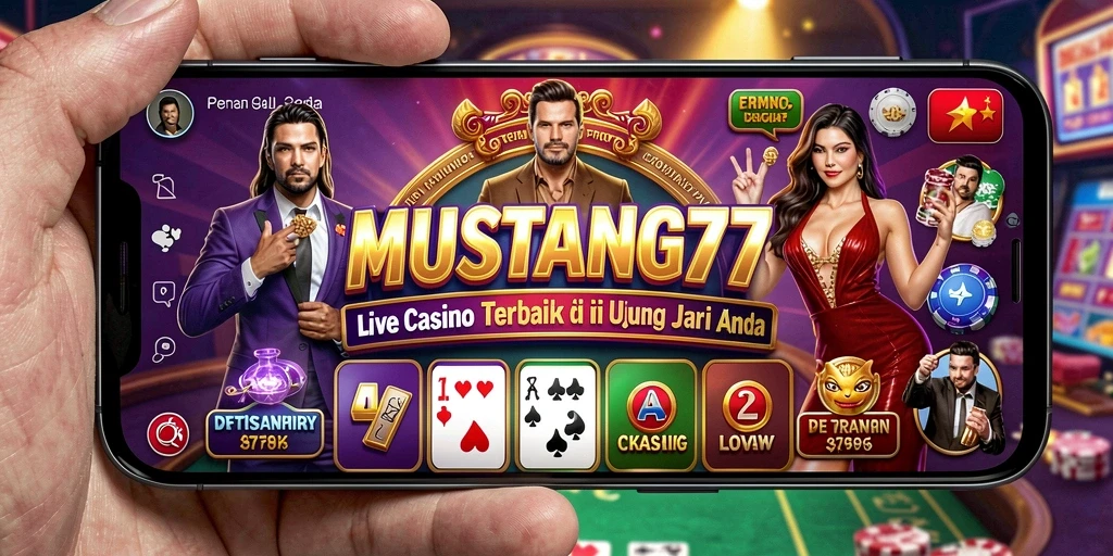 Tampilan mengasyikkan dari gameplay Live Casino di MUSTANG77.
