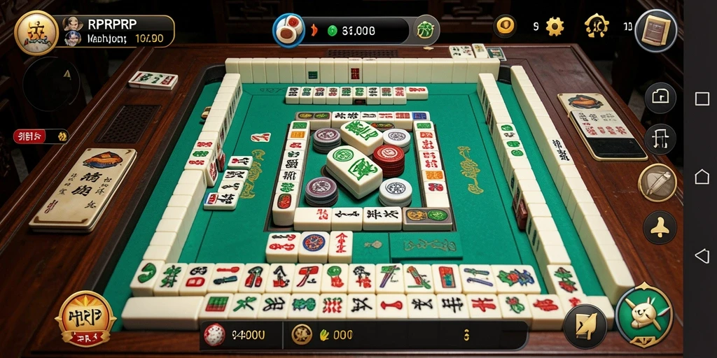 Screenshot menampilkan gameplay menarik Mahjong di RPRPRP.