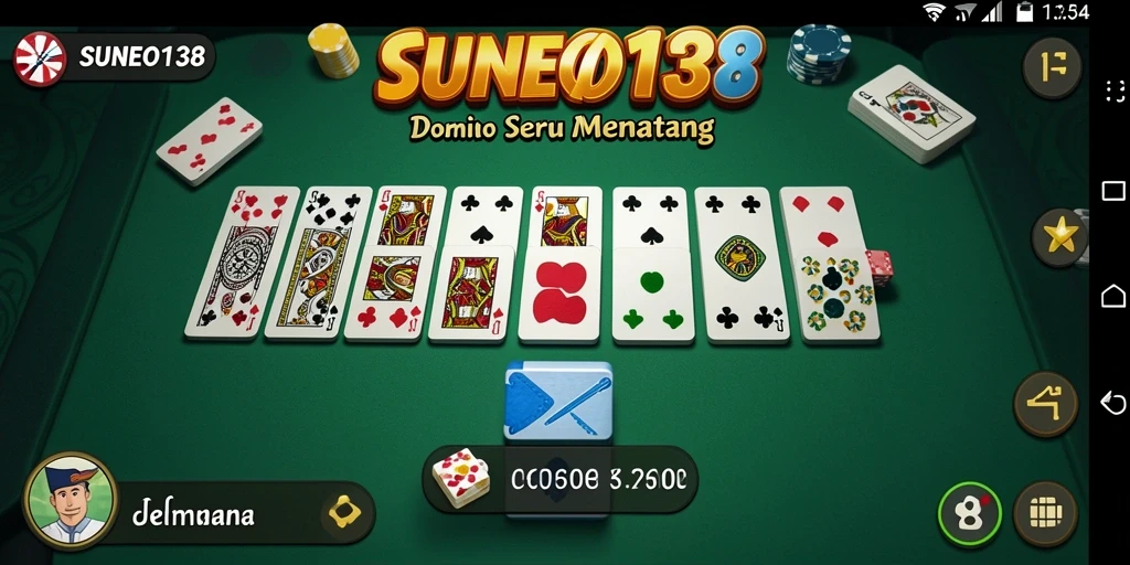 Tampilan gameplay seru dari SUNEO138, game Domino yang mendebarkan.