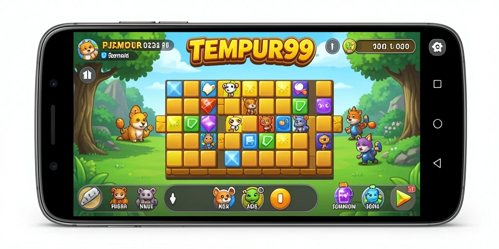 Tampilan gameplay TEMPUR99 yang memukau dan menantang.