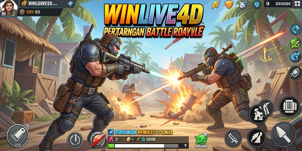 Gameplay menegangkan di medan perang <strong>WINLIVE4D</strong> yang penuh aksi.