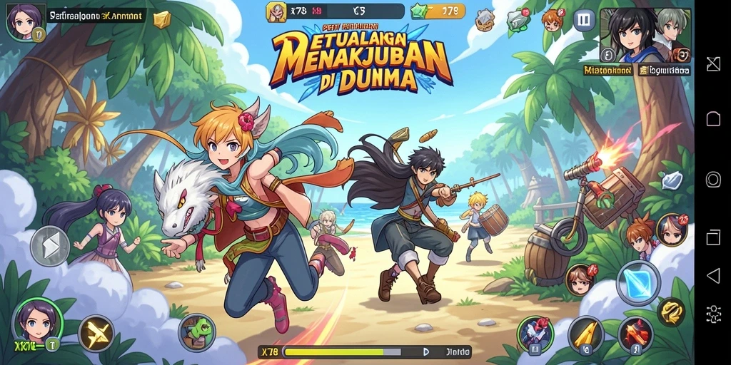 Gameplay menarik dari X78 dengan karakter Anime yang menawan.