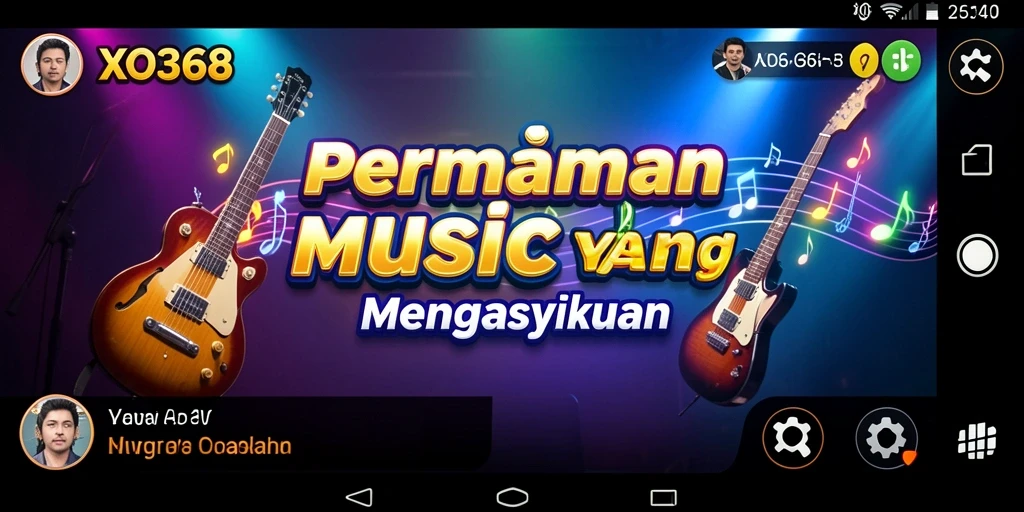 Gameplay XO368 dengan elemen musik yang interaktif dan menarik.
